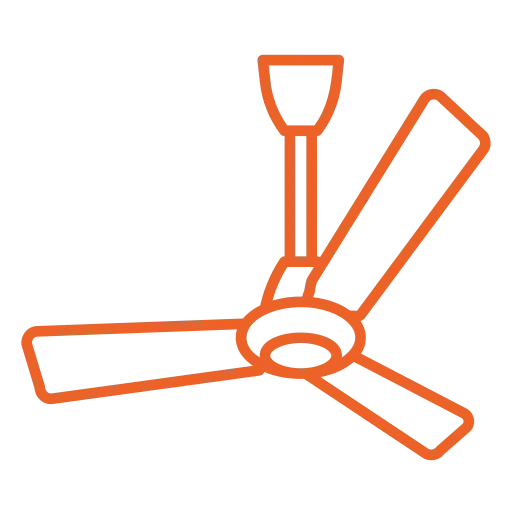 Ceiling fan installation icon