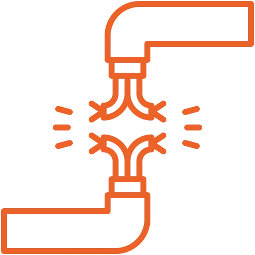 Electrical fault and broken wire icon