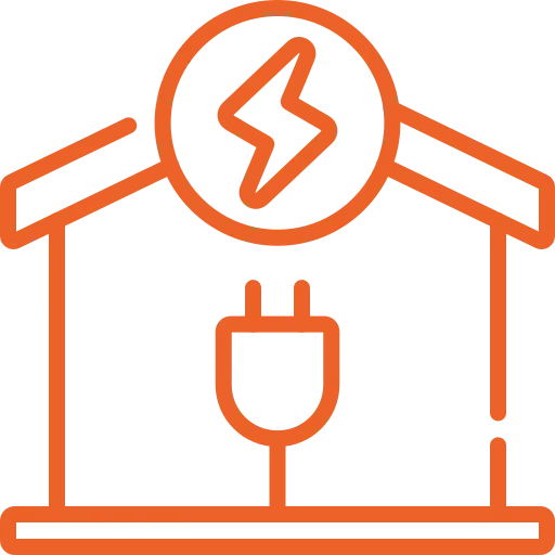 Energy efficient home icon