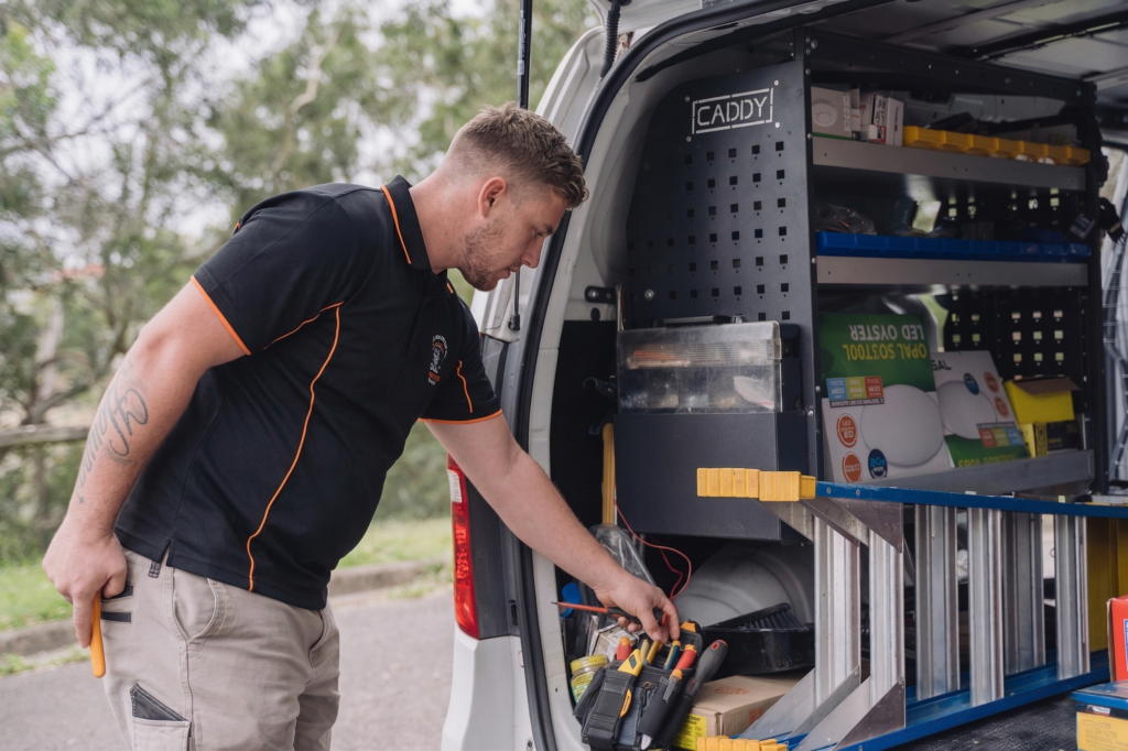 Licensed Woolooware electrician working on a residential job
