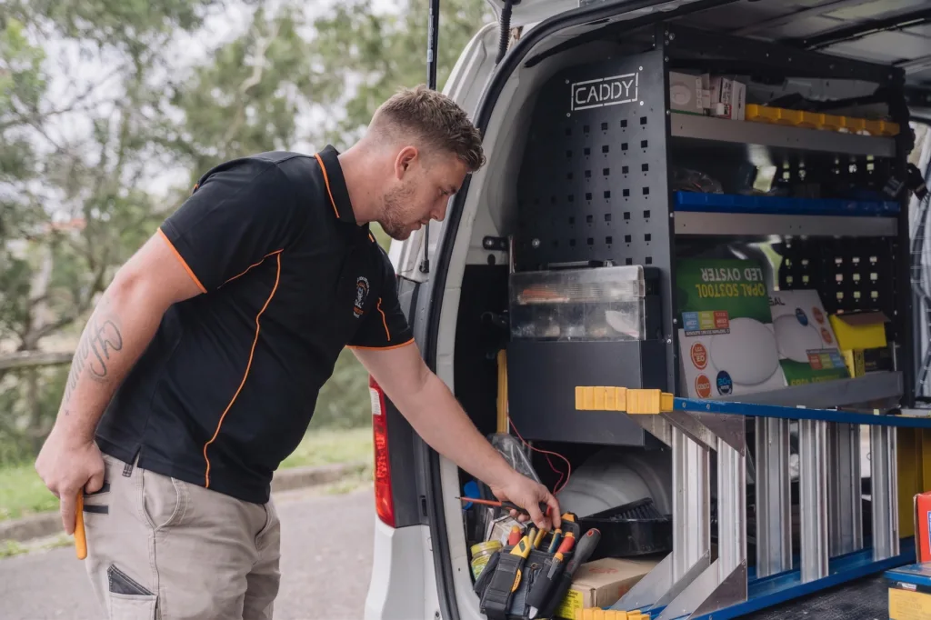 Licensed Woolooware electrician working on a residential job