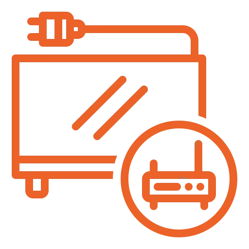 Television and entertainment wiring icon