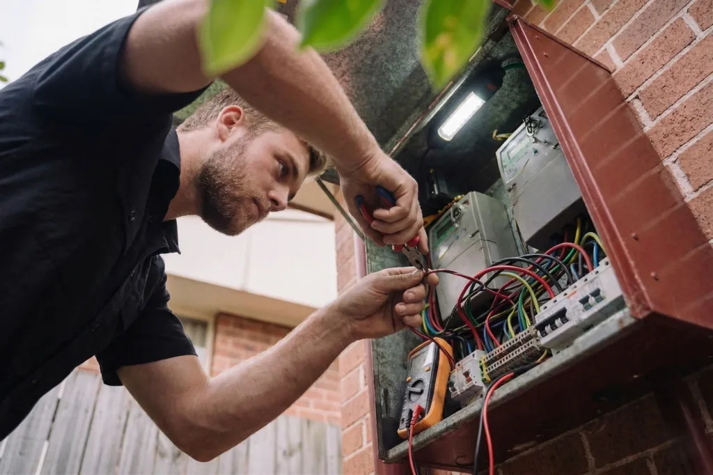 Woolooware electrician performing electrical work